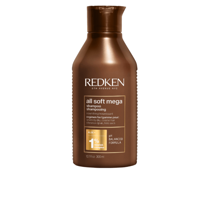 Redken All Soft Mega Shampoo 300ml Halo Hair & Skin - bestkoreanskincare.com.au
