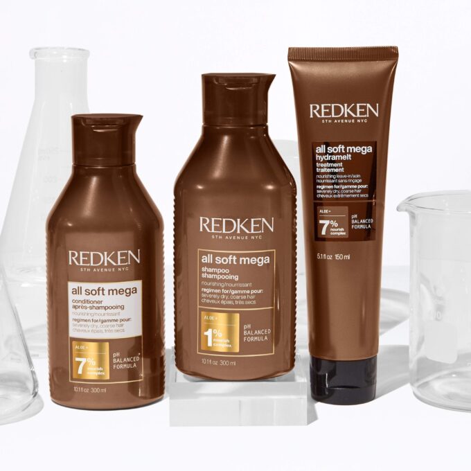 Redken All Soft Mega Shampoo 300ml Halo Hair & Skin - bestkoreanskincare.com.au