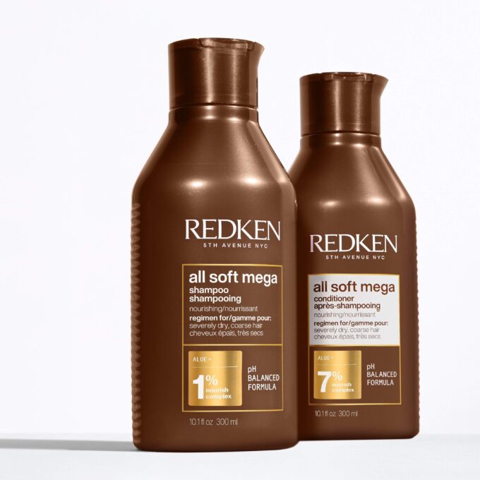 Redken All Soft Mega Shampoo 300ml Halo Hair & Skin - bestkoreanskincare.com.au