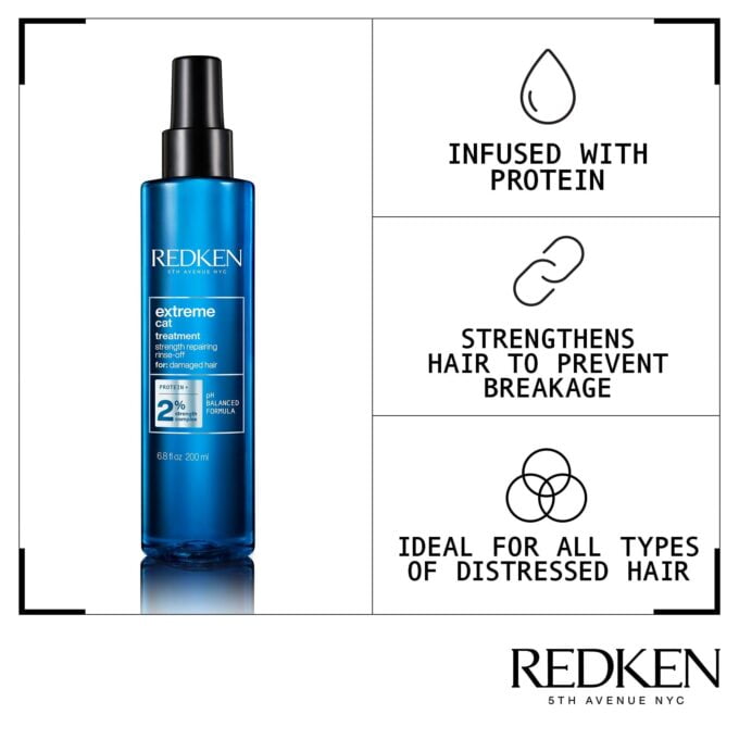 Redken Extreme Cat Protein Reconstructing Hair Treatment Spray 200ml Halo Hair & Skin - bestkoreanskincare.com.au