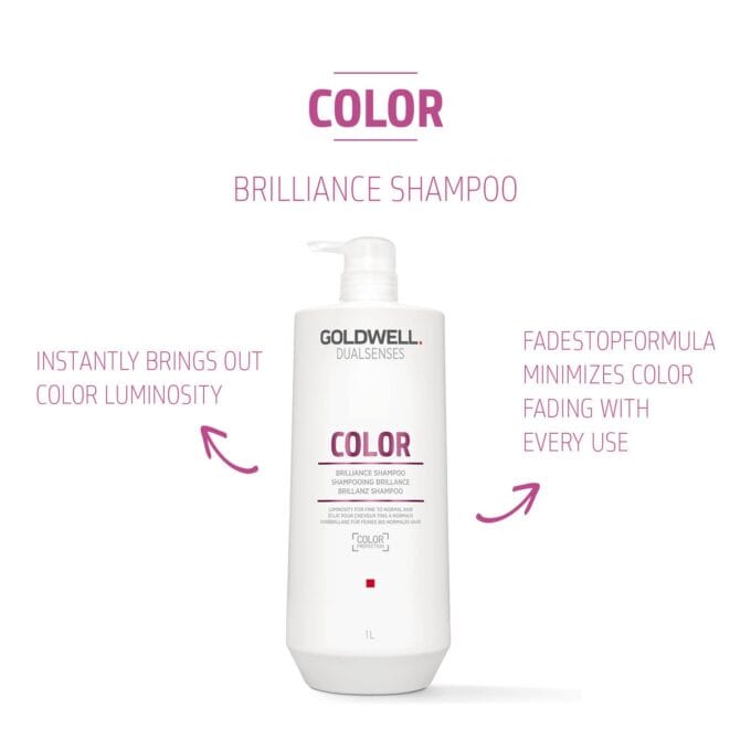 Goldwell Dualsenses Color Brilliance Shampoo 1000ml Halo Hair & Skin - bestkoreanskincare.com.au