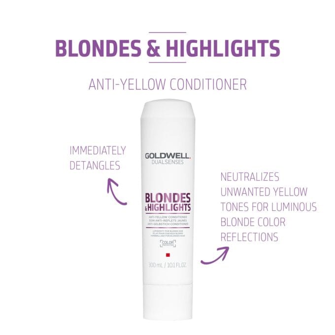 Goldwell Dualsenses Blondes & Highlights Anti-Yellow Conditioner 300ml Halo Hair & Skin - bestkoreanskincare.com.au