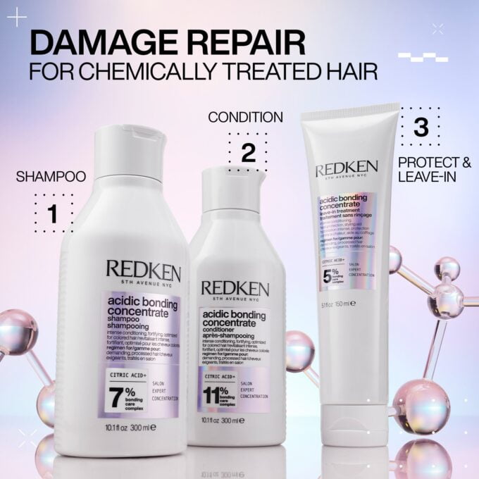 Redken Acidic Bonding Concentrate Shampoo 1000ml Halo Hair & Skin - bestkoreanskincare.com.au