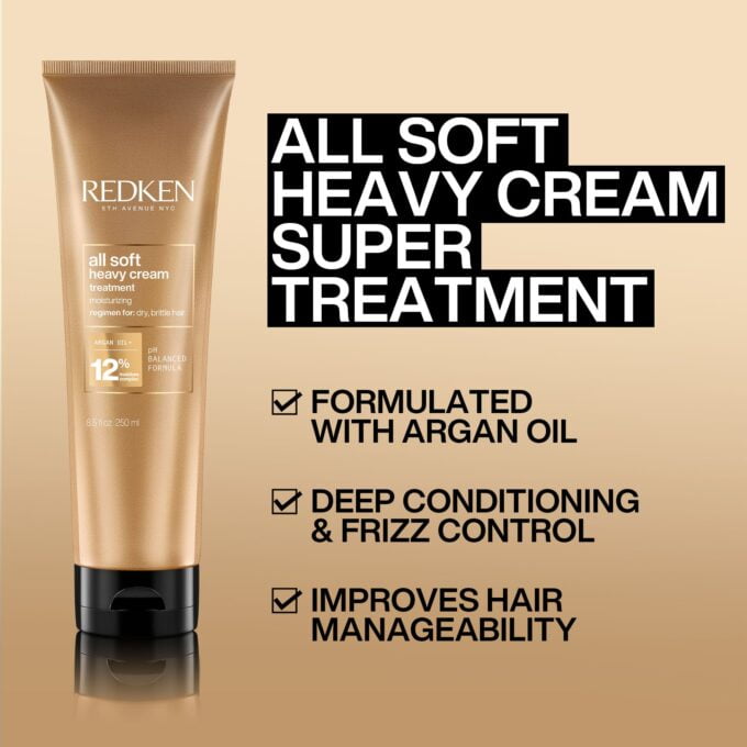 Redken All Soft Heavy Cream Super Treatment Mask 250ml Halo Hair & Skin - bestkoreanskincare.com.au
