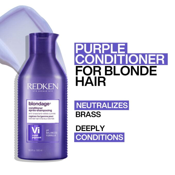 Redken Color Extend Blondage Color Depositing Purple Conditioner 300ml Halo Hair & Skin - bestkoreanskincare.com.au