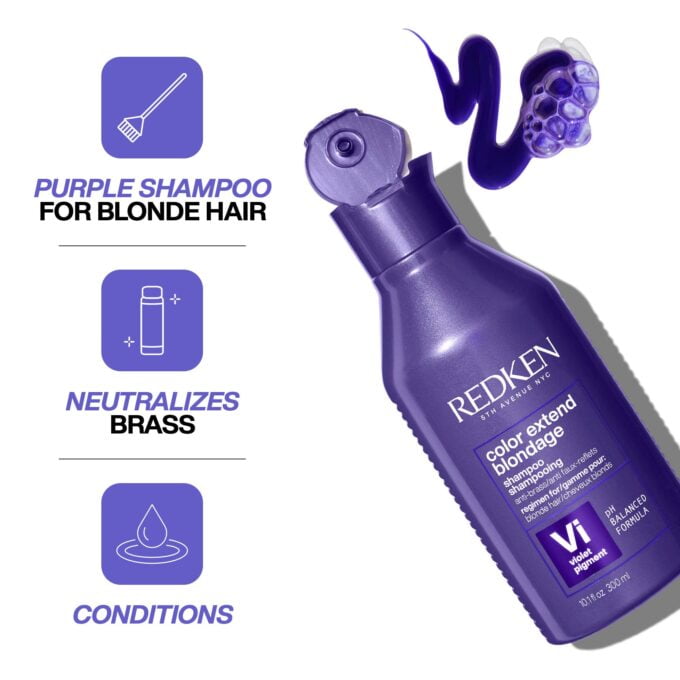 Redken Color Extend Blondage Color Depositing Purple Shampoo 500ml Halo Hair & Skin - bestkoreanskincare.com.au
