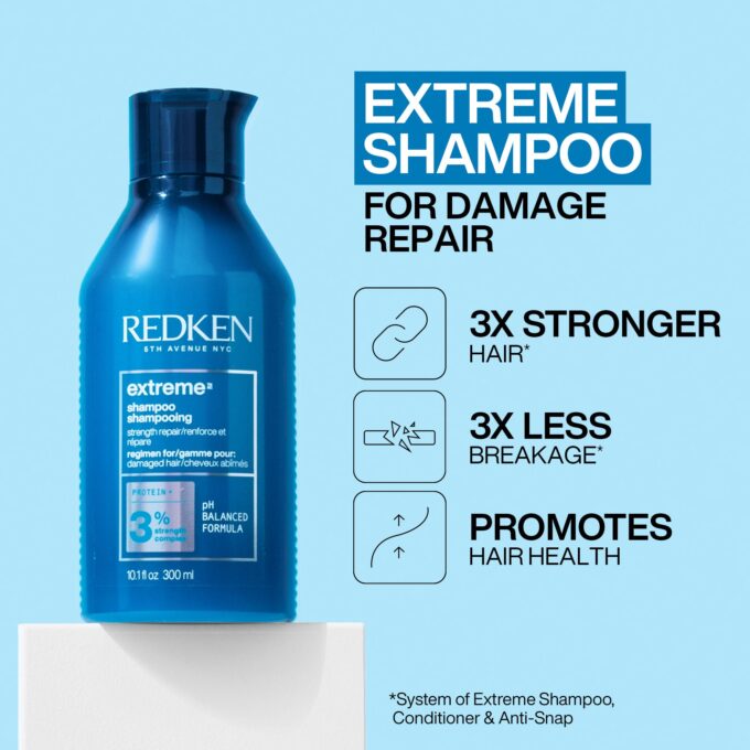 Redken Extreme Strengthening Shampoo and Conditioner 500ml Bundle Halo Hair & Skin - bestkoreanskincare.com.au