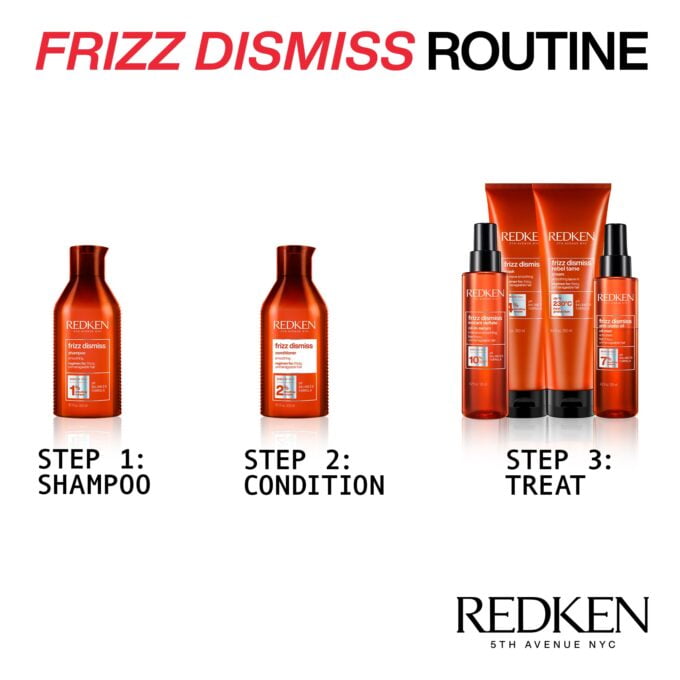 Redken Frizz Dismiss Sodium Chloride-Free Shampoo 300ml Halo Hair & Skin - bestkoreanskincare.com.au