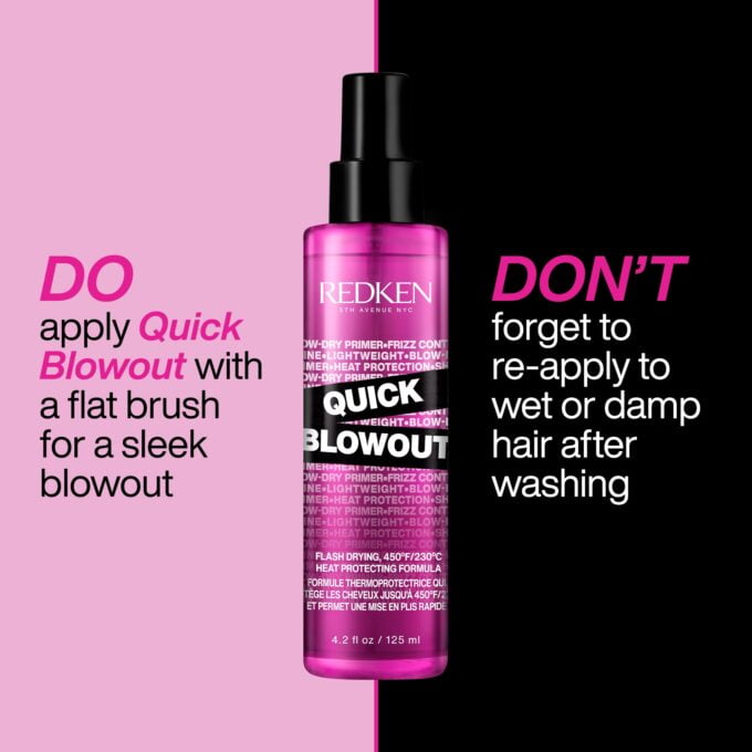 Redken Quick Blowout Lightweight Blow Dry Primer Spray 125ml Halo Hair & Skin - bestkoreanskincare.com.au